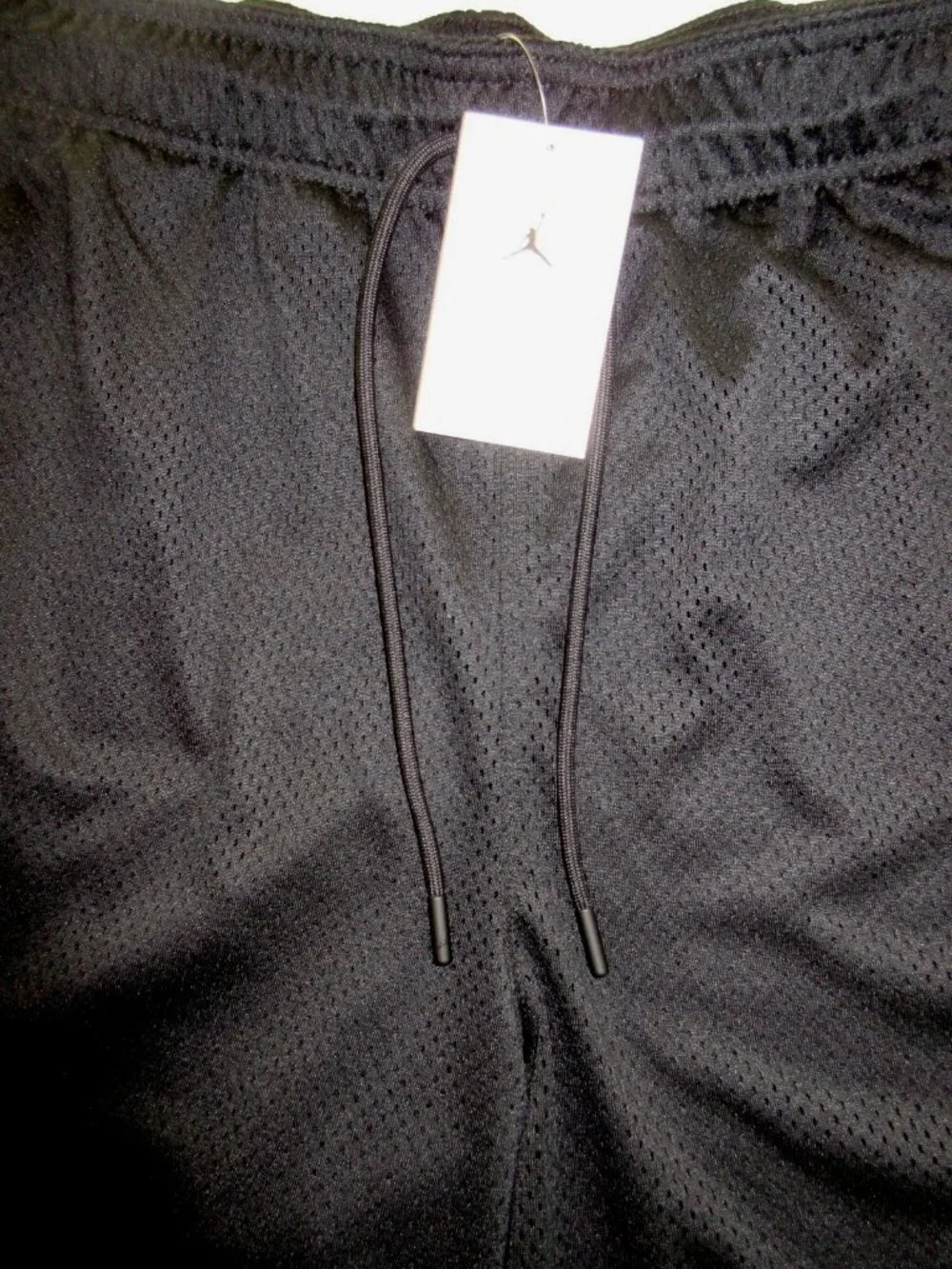 Jordan Men's MVP Mesh 23 Gym Shorts Double Black White Standard Fit NWT